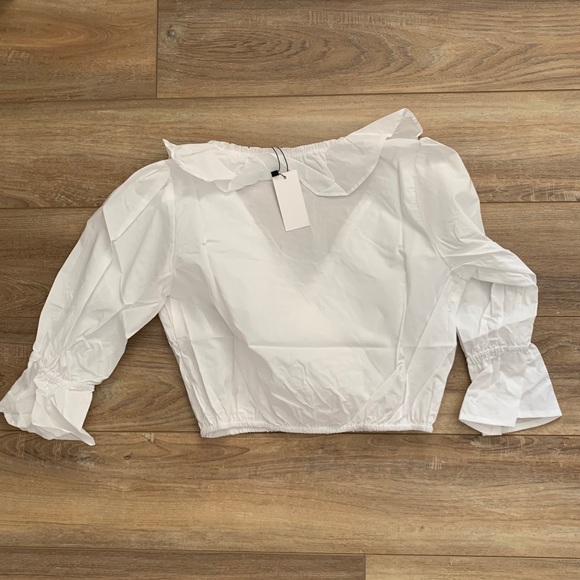 Ruffle Wrap Crop Top - Picture 5 of 5